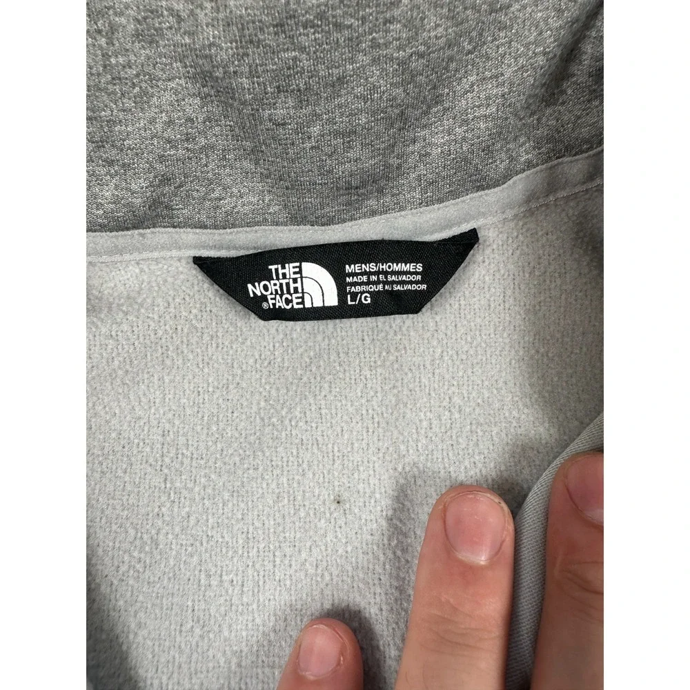 The North Face Canyonlands Sweatshirt Mens Large Gray Fleece Lined Quarter Zip‎